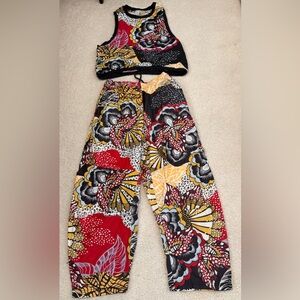 FP Movement by Free People Wildflower retro game day pants and matching tank